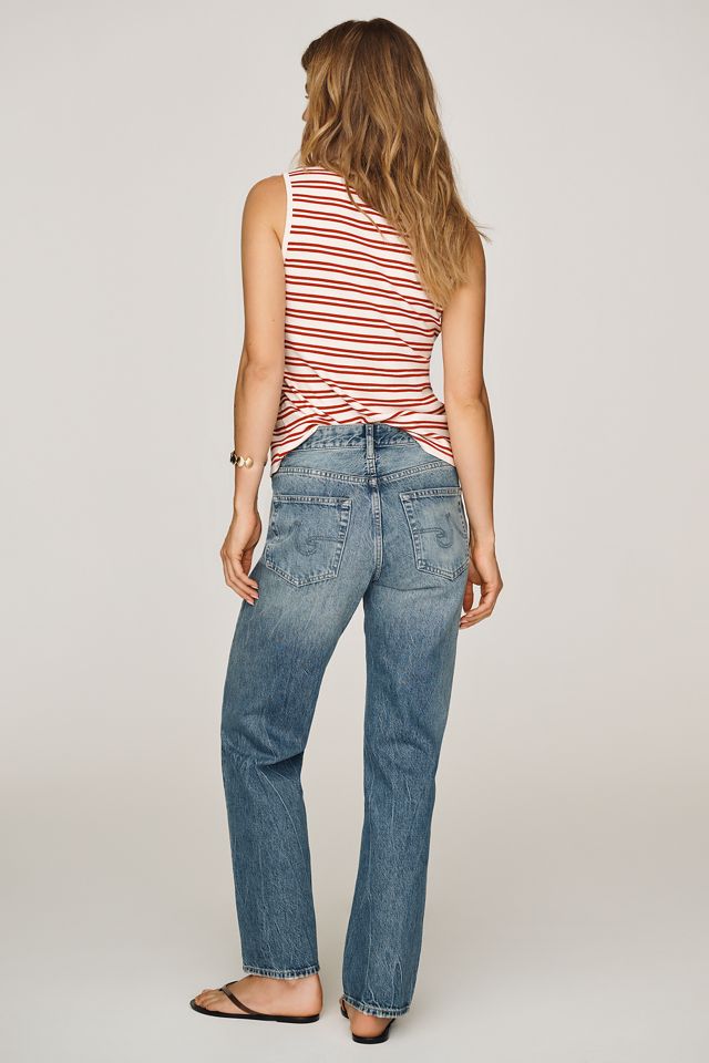 AG Brinley Mid-Rise Straight Jeans #4