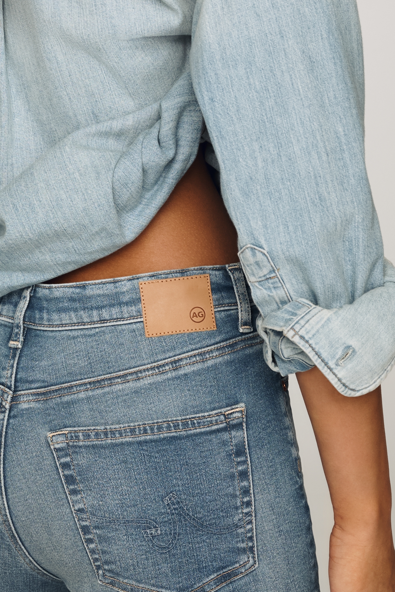 AG Brinley Crop High-Rise Straight Jeans