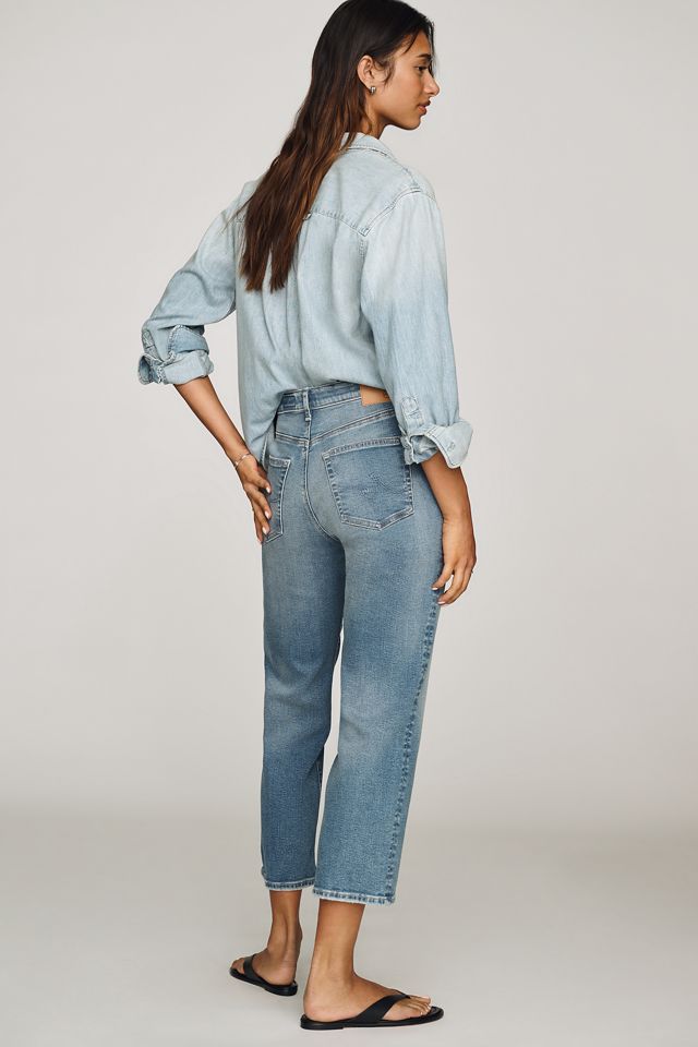 AG Brinley Crop High-Rise Straight Jeans  #4