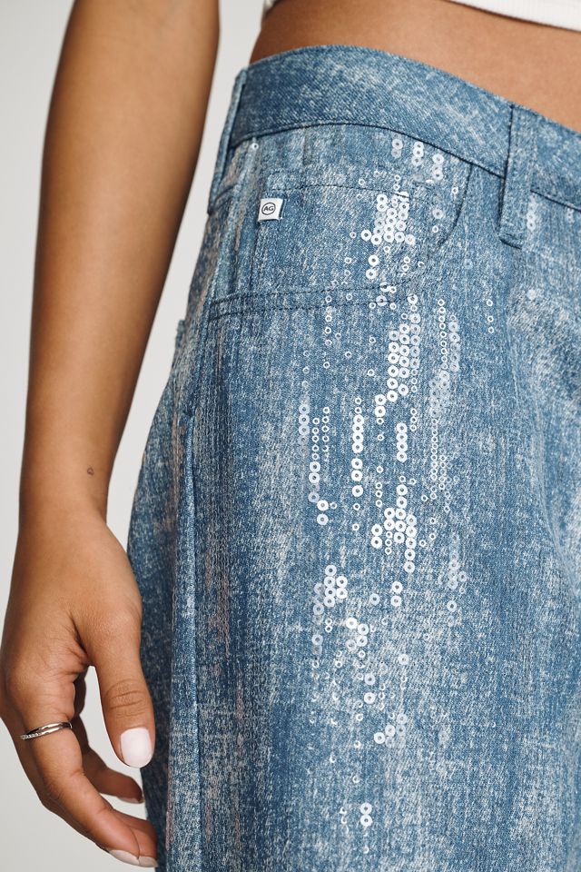AG Adria Mid-Rise Wide-Leg Jeans #1