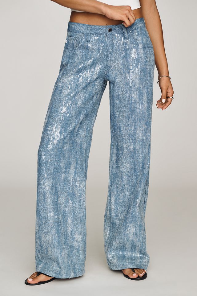 AG Adria Mid-Rise Wide-Leg Jeans #3