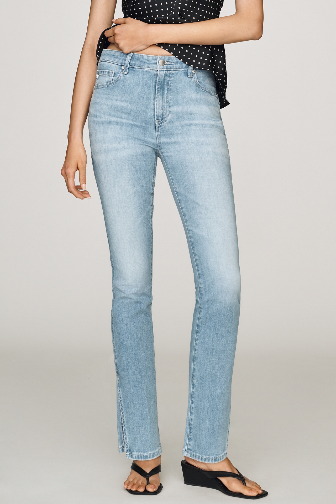 AG Mari Mid-Rise Straight-Leg Jeans