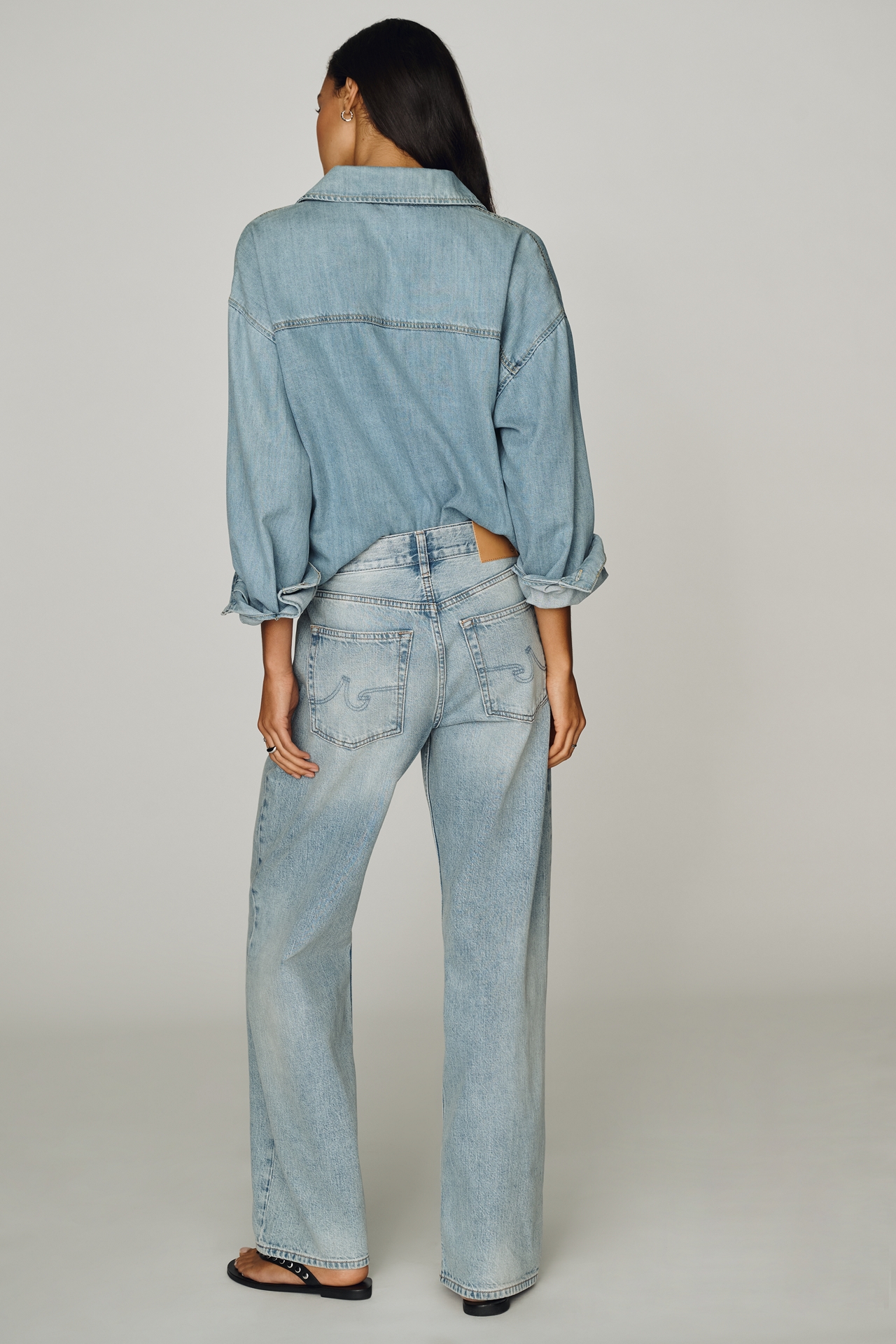 AG Billie Mid-Rise Straight-Leg Jeans