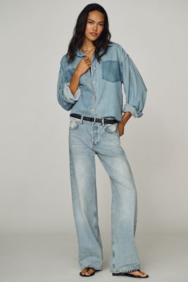 AG Billie Low-Slung Vintage Straight-Leg Jeans
