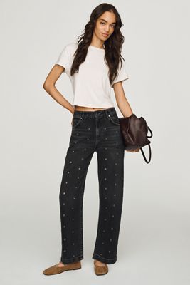 AG Hattie High-Rise Barrel Jeans