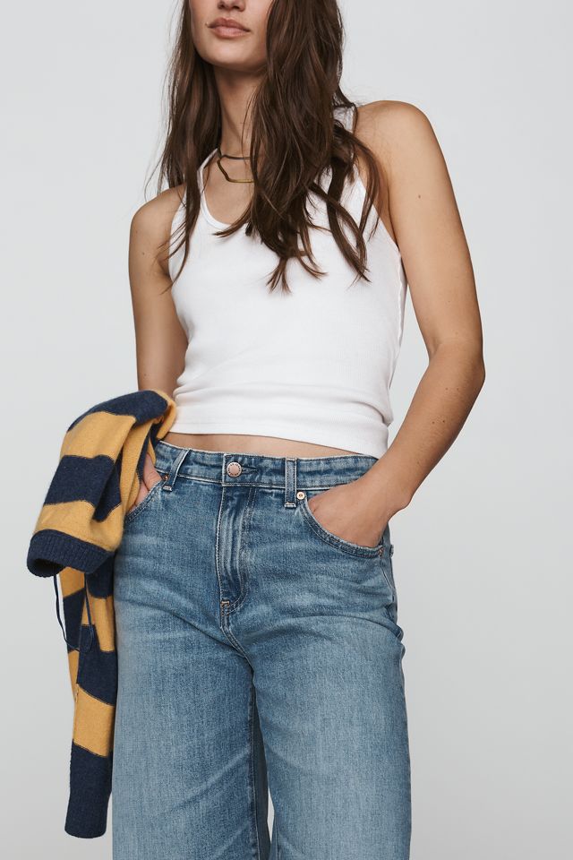 AG Saige Mid-Rise Wide-Leg Jeans #1
