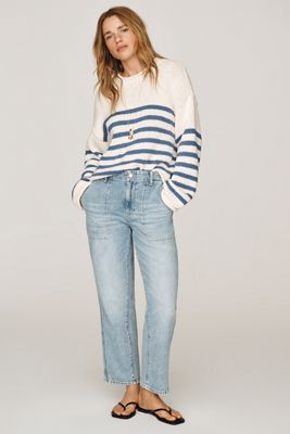AG Jeans Analeigh Mid-Rise Straight-Leg Jeans