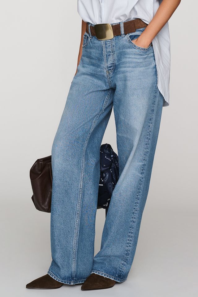 AG Billie Low-Slung Straight Jeans #1