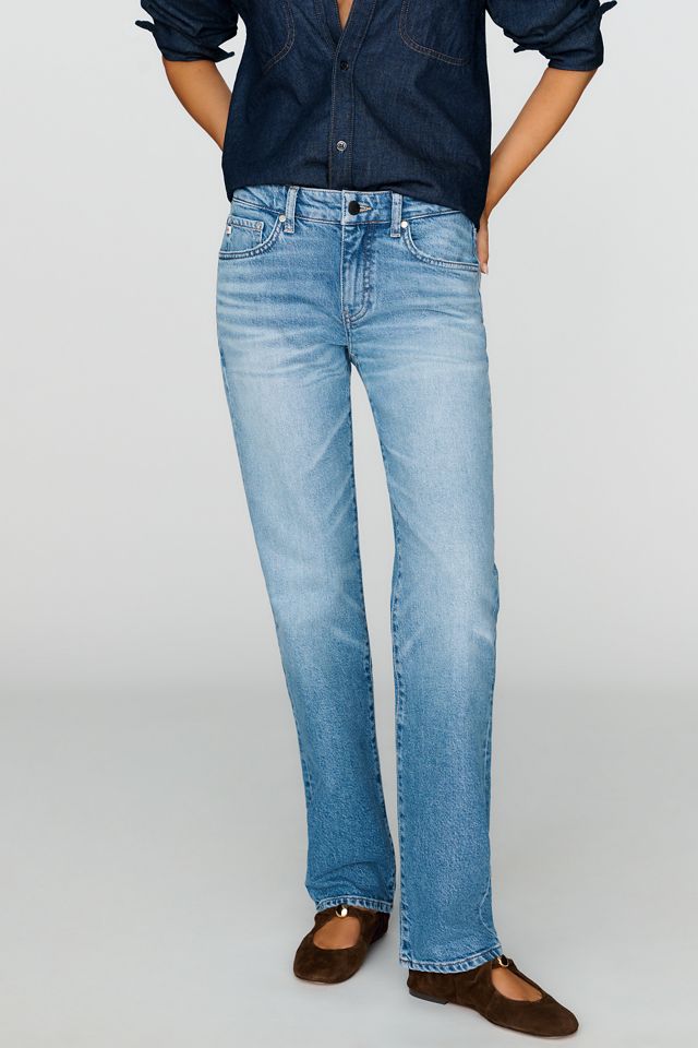 AG Jeans Sandra Low-Rise Straight-Leg Jeans #1