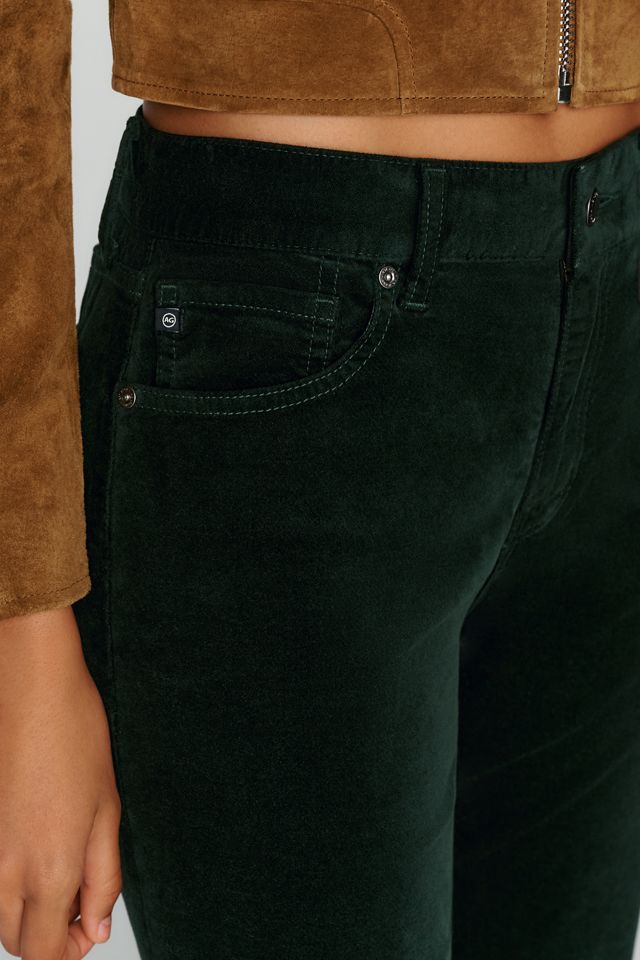 AG Jeans Georgie Velvet Mid Rise Flare Jeans #4
