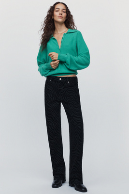 AG Billie High Rise Straight Leg Jeans by Anthropologie