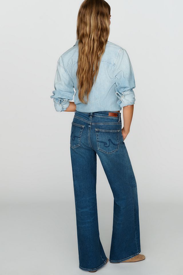 AG Saige Mid-Rise Wide-Leg Jeans #2