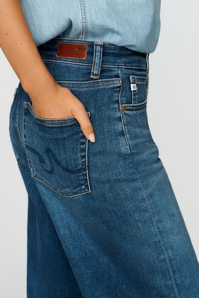 AG Saige Mid-Rise Wide-Leg Jeans #3