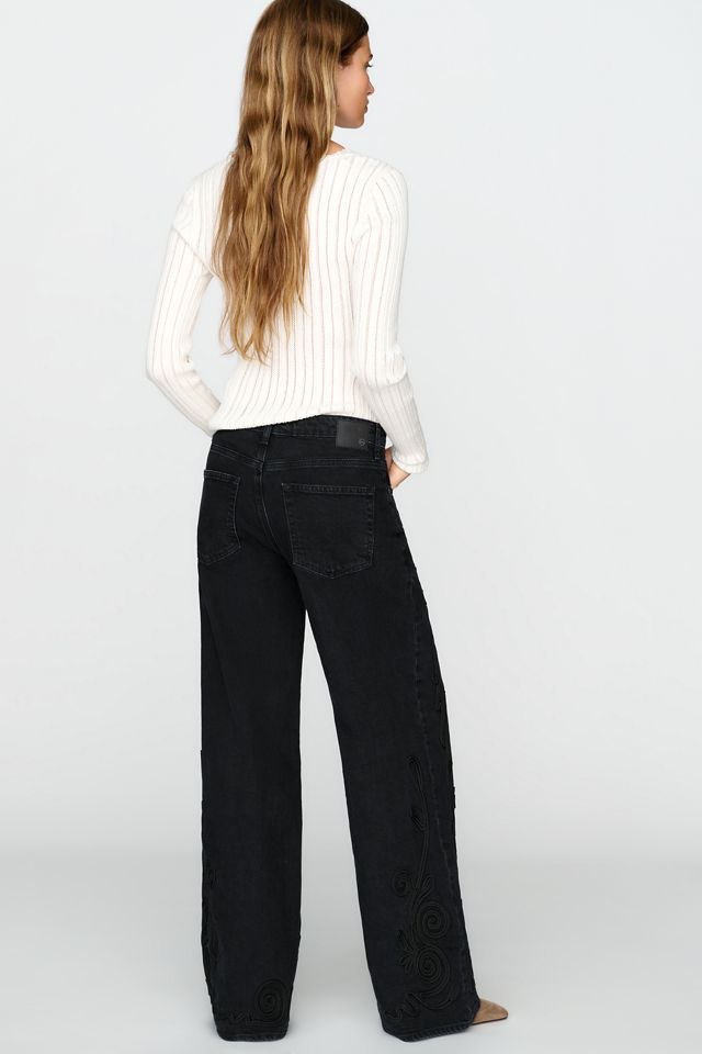 AG Jeans Saige Mid-Rise Wide-Leg Jeans #2