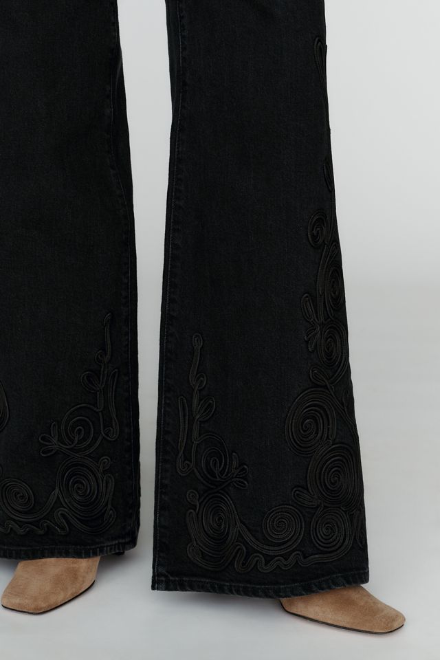 AG Jeans Saige Mid-Rise Wide-Leg Jeans #5