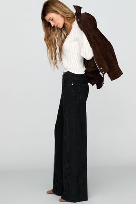 AG Jeans Saige Mid-Rise Wide-Leg Jeans