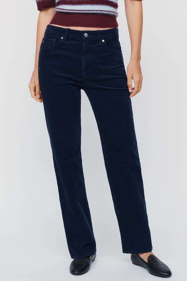 AG Brinley Mid-Rise Straight-Leg Jeans #1