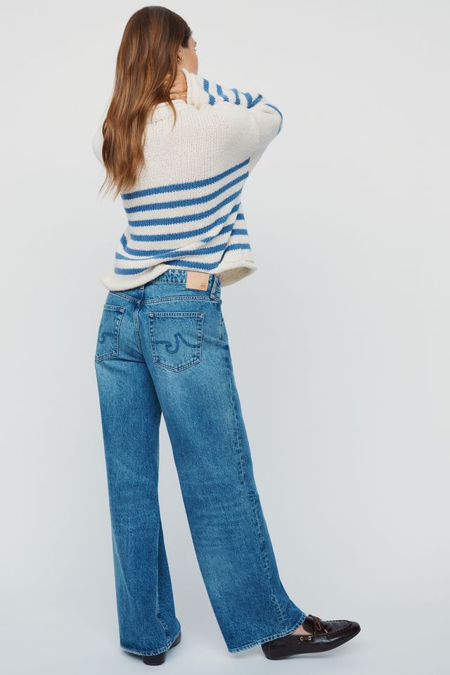 AG Adria Low Rise Wide Leg Jeans #5
