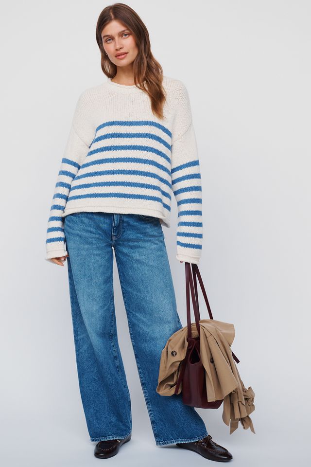 AG Adria Low Rise Wide Leg Jeans #1