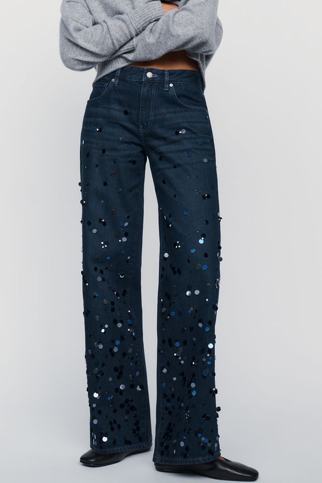 AG Jeans Adria Low Rise Wide Leg Jeans  #1