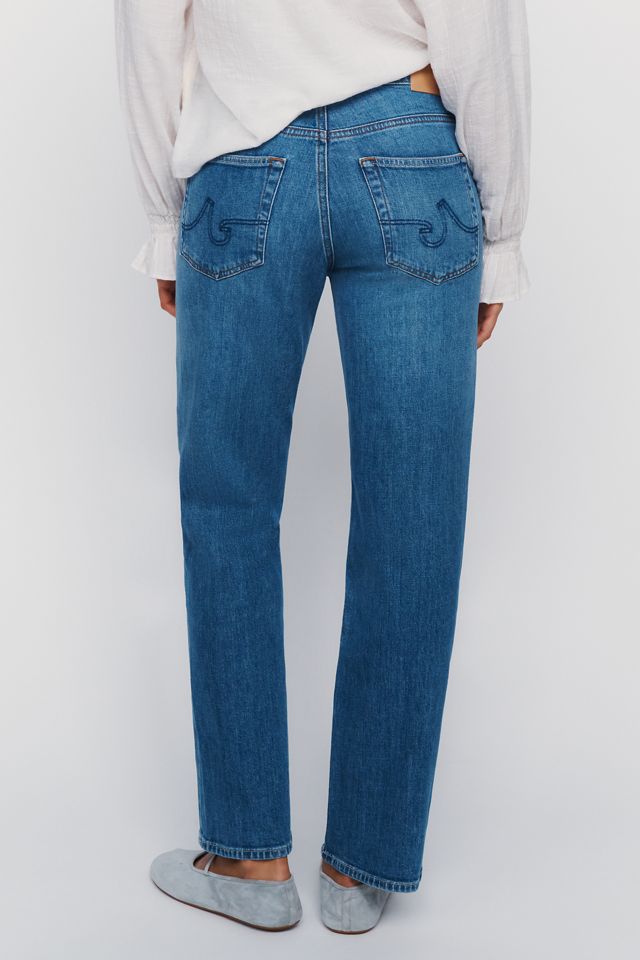 AG Brinley Mid-Rise Straight-Leg Jeans #3