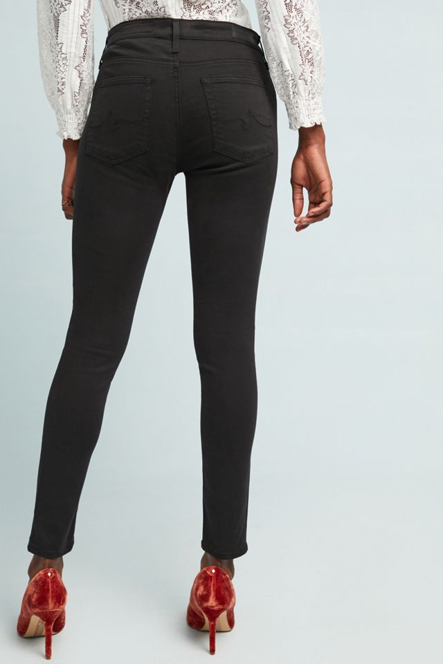 AG The Abbey Sateen Mid-Rise Denim Leggings #1