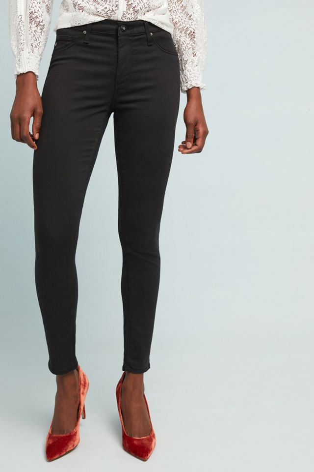 AG The Abbey Sateen Mid-Rise Denim Leggings #2
