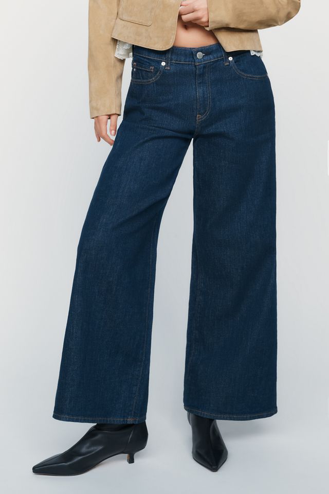 AG Jeans Petite Saige Mid Rise Wide Leg Jeans #1