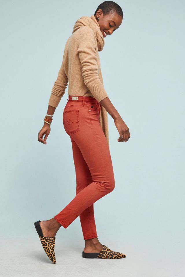 AG The Abbey Sateen High-Rise Skinny Ankle Jeans #1