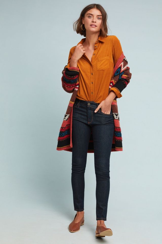 AG The Farrah High-Rise Skinny Ankle Jeans