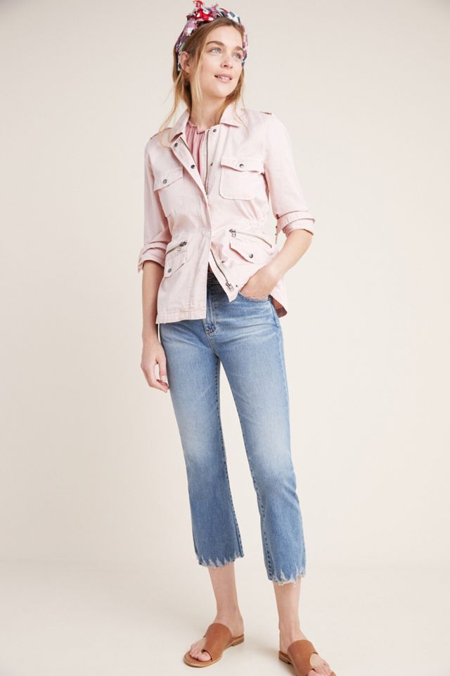 AG The Jodie High-Rise Cropped Flare Jeans