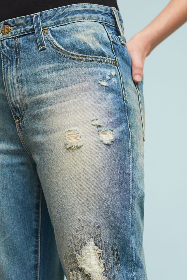 AG The Phoebe Ultra High-Rise Straight Cropped Jeans #3