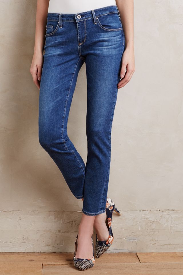 AG Jeans Stevie Slim Straight Ankle Jeans in Blue