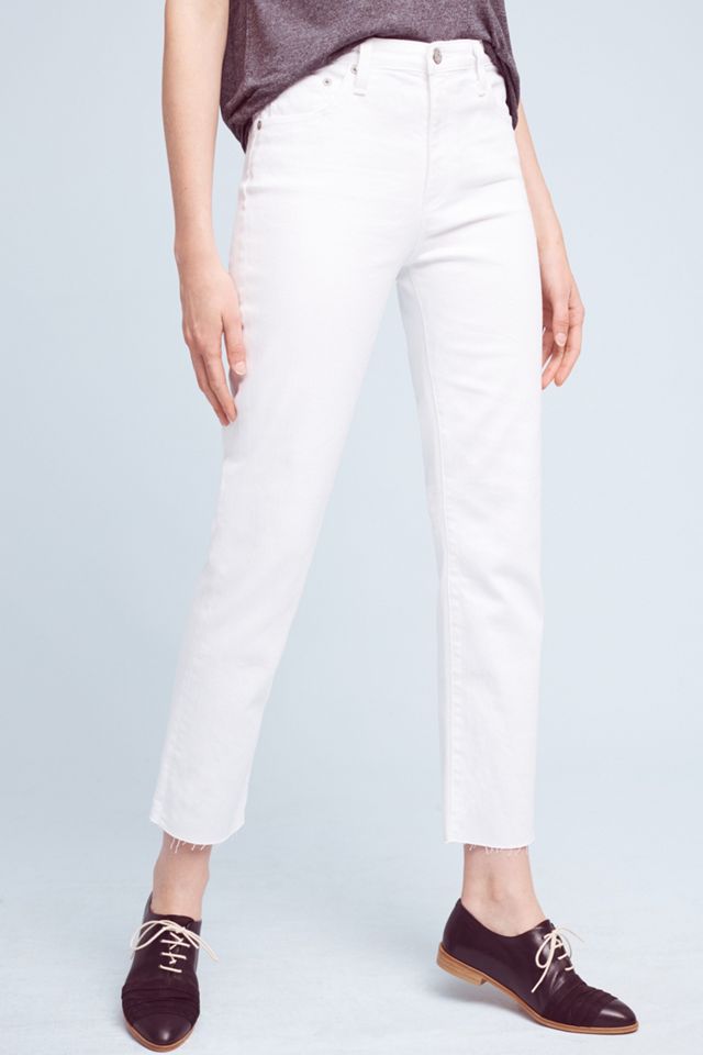 AG The Isabelle High-Rise Straight Cropped Jeans #2