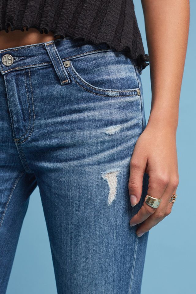 ag cigarette stilt crop AG The Stilt Low-Rise Cigarette Cropped Jeans