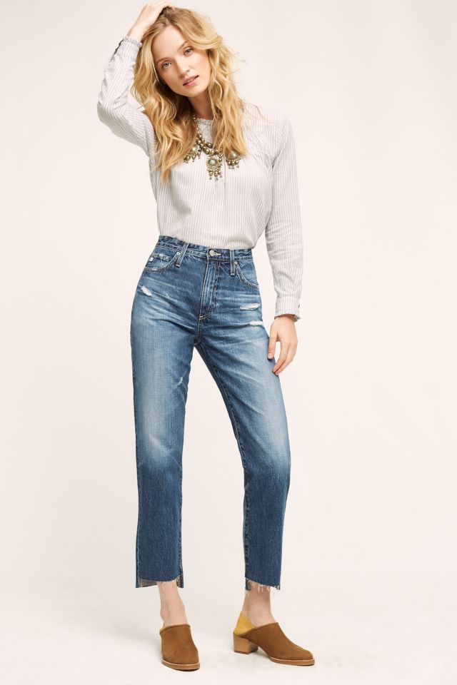 AG Phoebe Ultra High-Rise Tapered Jeans | Anthropologie