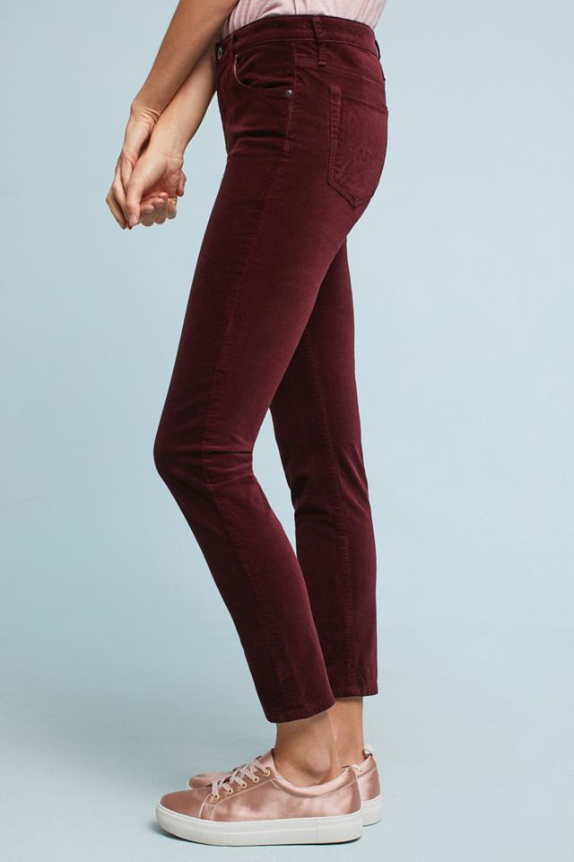 AG The Stevie Mid-Rise Skinny Velvet Jeans #2