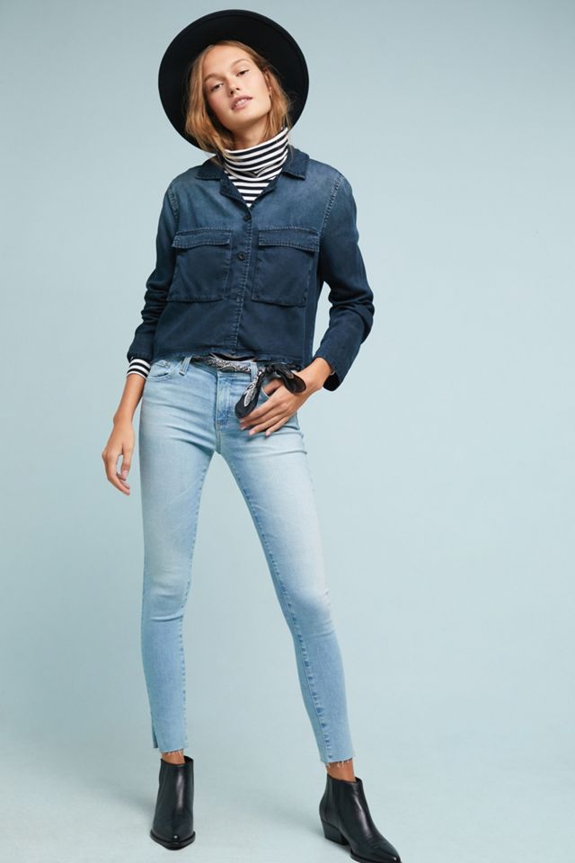 AG The Low-Rise Denim Leggings #4