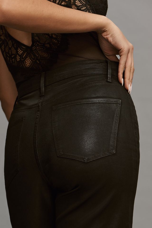 Joe's Jeans Mia Coated High-Rise Wide-Leg Jeans #4
