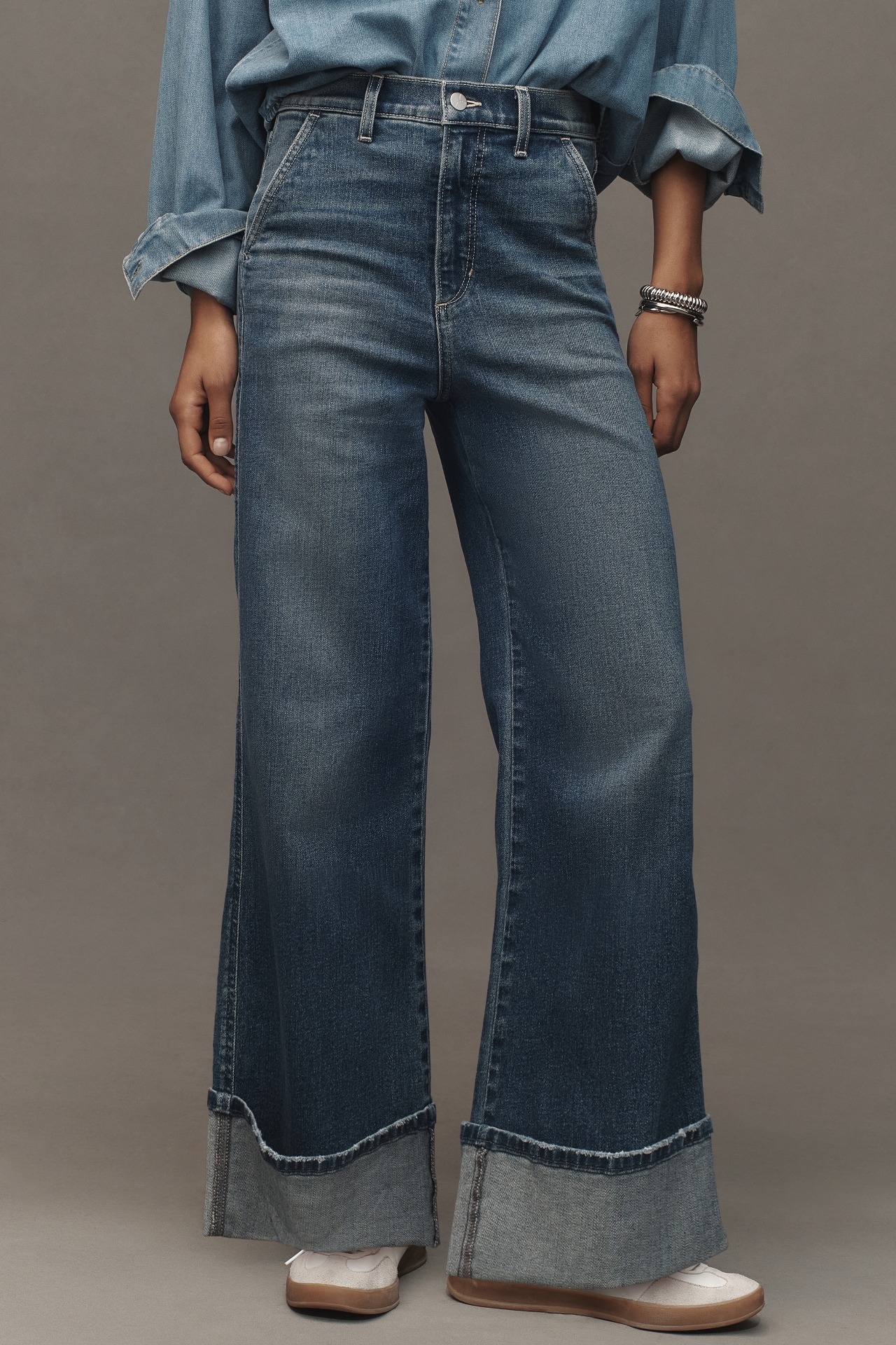 Joe's Jeans Trixie Cuffed Trouser High-Rise Wide-Leg