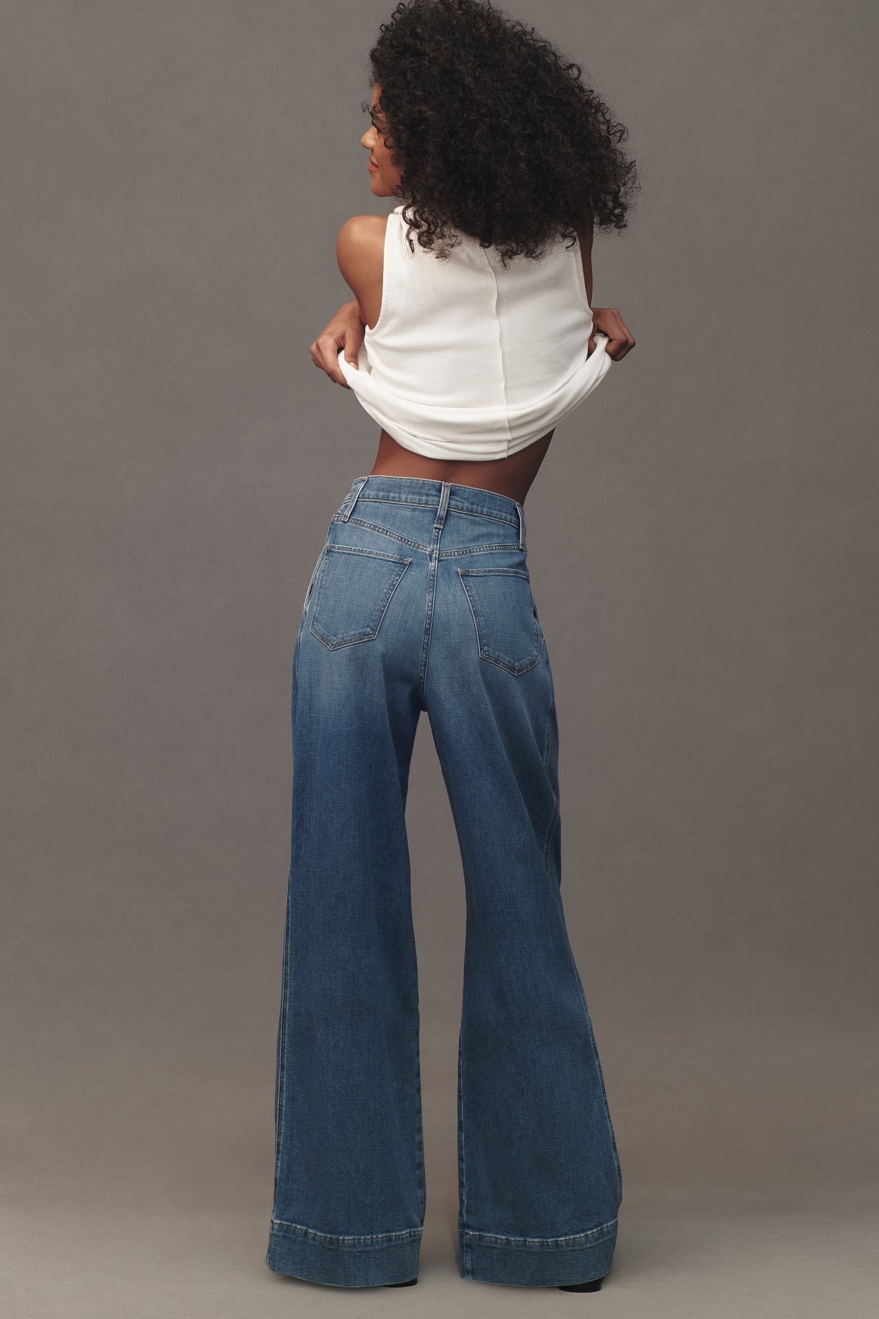 Joe's Jeans Pleated Trouser High-Rise Wide-Leg