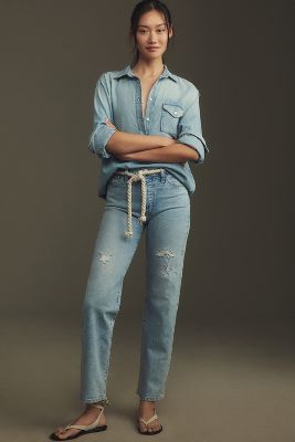 Shop Joe's Jeans 90s Niki Mid-rise Boyfriend Jeans In Blue