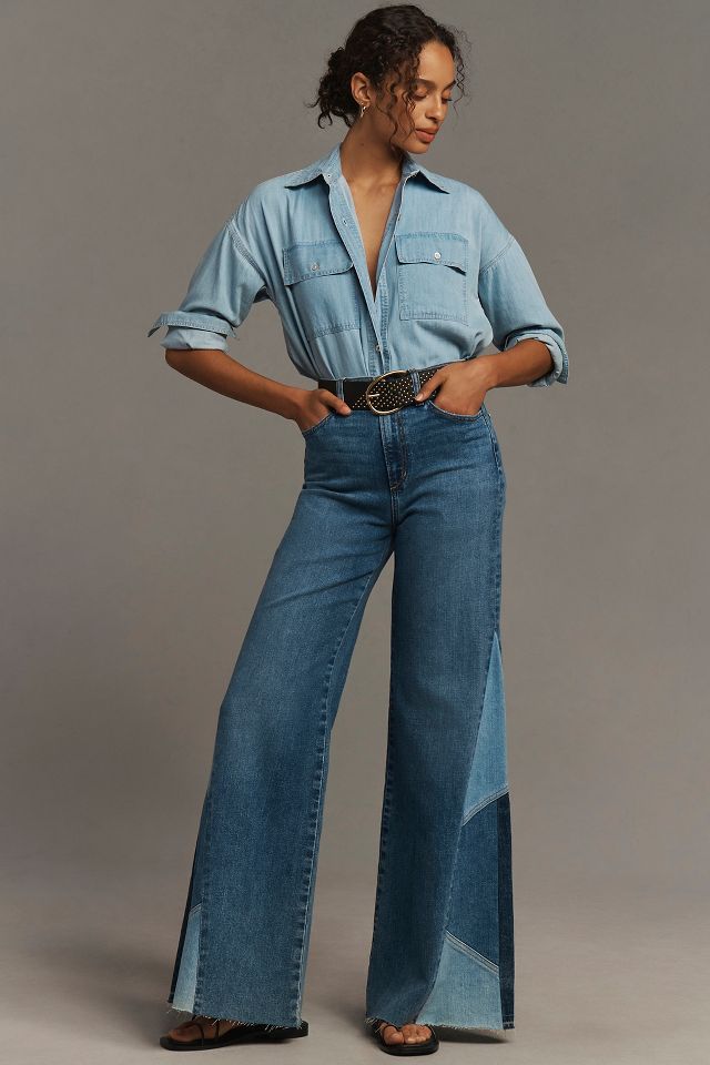 Anthropologie wide leg jeans best sale