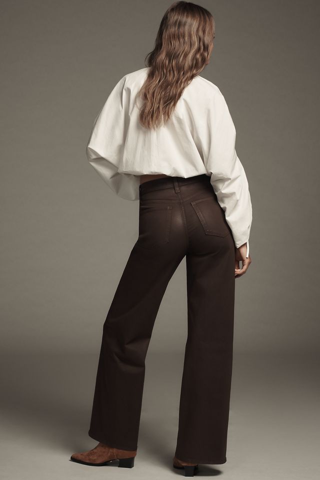 Joe's Jeans Petite Mia Coated High-Rise Wide-Leg Jeans #2