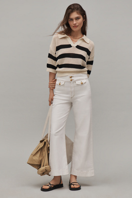 The Ellia High-Rise Wide Leg Ankle Jeans
