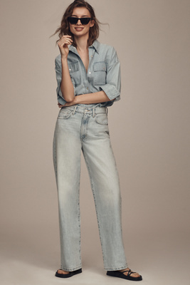 Joe's Jeans The Ryan Low-slung Baggy Wide-leg Jeans In Blue
