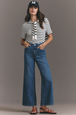 Shop Joe's Jeans The Mia High-rise Wide-leg Ankle Jeans In Blue