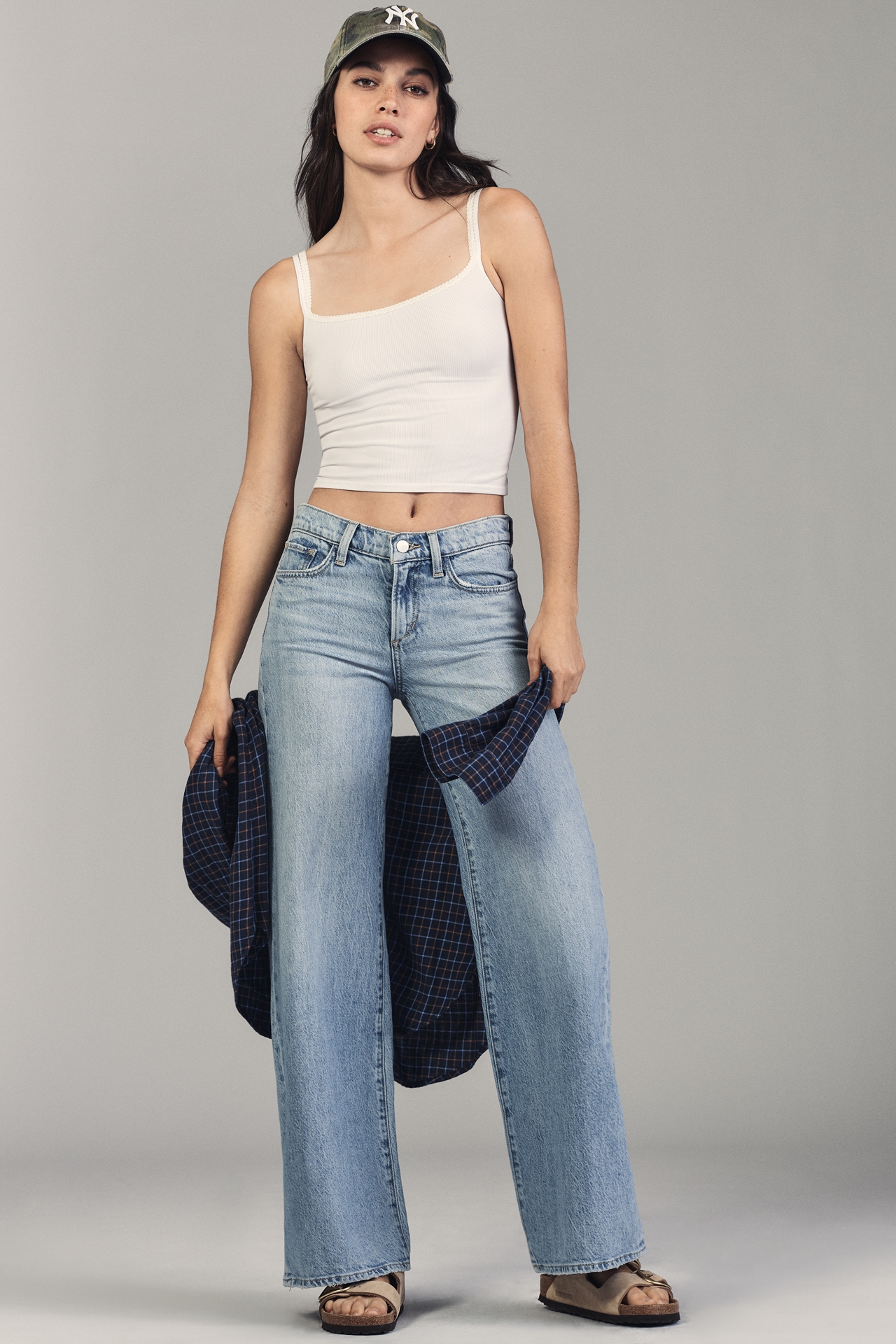 Joe's Jeans Lou Low-Rise Wide-Leg