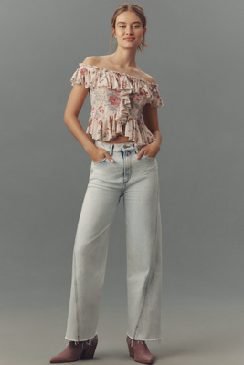 Twisted Mia High-Rise Wide-Leg Jeans
