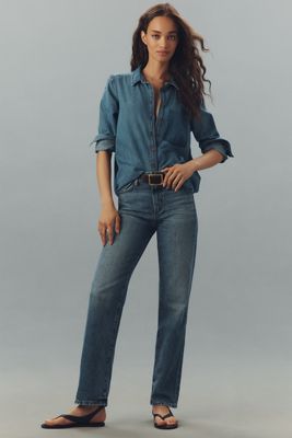 AG Mari High-Rise Straight-Leg Jeans | Anthropologie